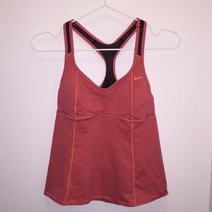 Nike Striped Swim Top